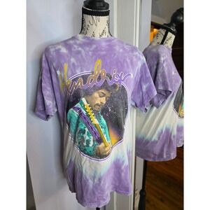Authentic Hendrix Jimi Hendrix Experience Tour‎ 68 Tie Dye T-Shirt Purple Mens M